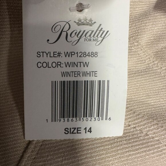 NWT Royalty For Me Womens 14 Signature Soft Stretch Pants Winter Stretchy Design - Picture 10 of 16